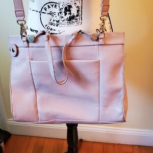 Foley + Corinna Mauve/Pink Vegan Leather Satchel